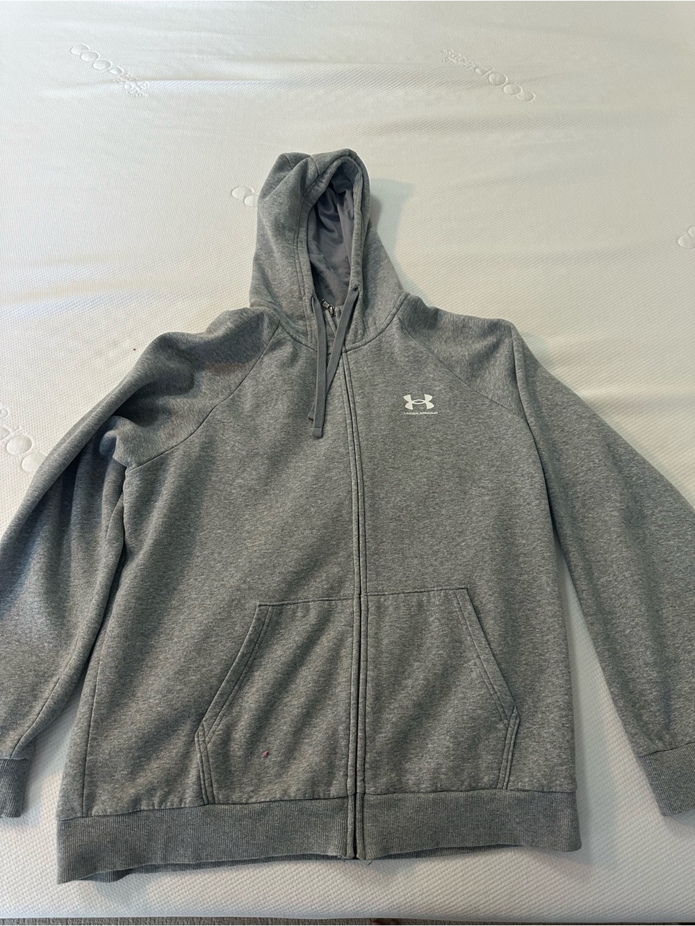 Under Armour Gray Full-Zip Hooded Fleece Jacket